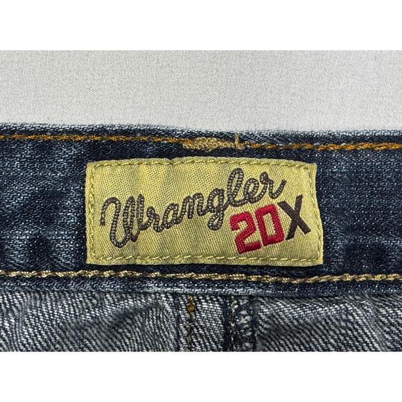 Wrangler 20X Men's Bootcut Western Blue Denim Jeans - Size 31x34 (31x32) - Picture 4 of 5